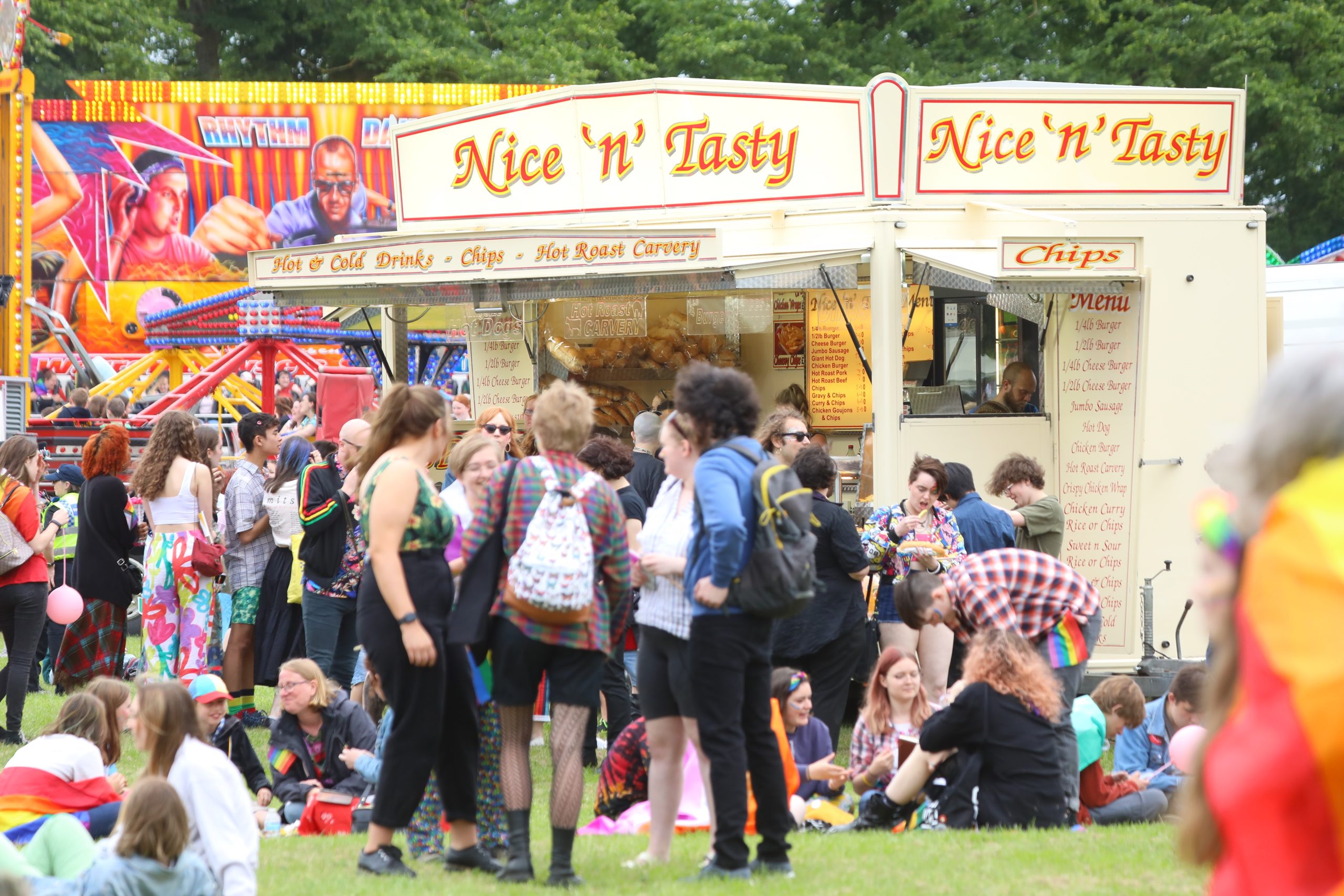 Food and fairground stalls